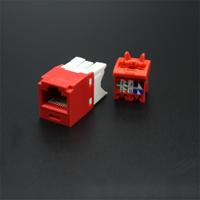 Conector modular Cat.5e Cat.6 Cat.6a RJ45 Keystone Jack blindado sin herramientas