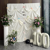 Soporte de Fondo Telescópico Galvanizado para Escenario de Boda, Estructura de Truss Ajustable para Decoración, Soporte para Cortinas y Pintura en Aerosol