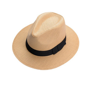 Sombrero Panamá de paja de papel Unisex Hombres de ala ancha Verano Sol Playa Sombrero Fedora - Product Image 2