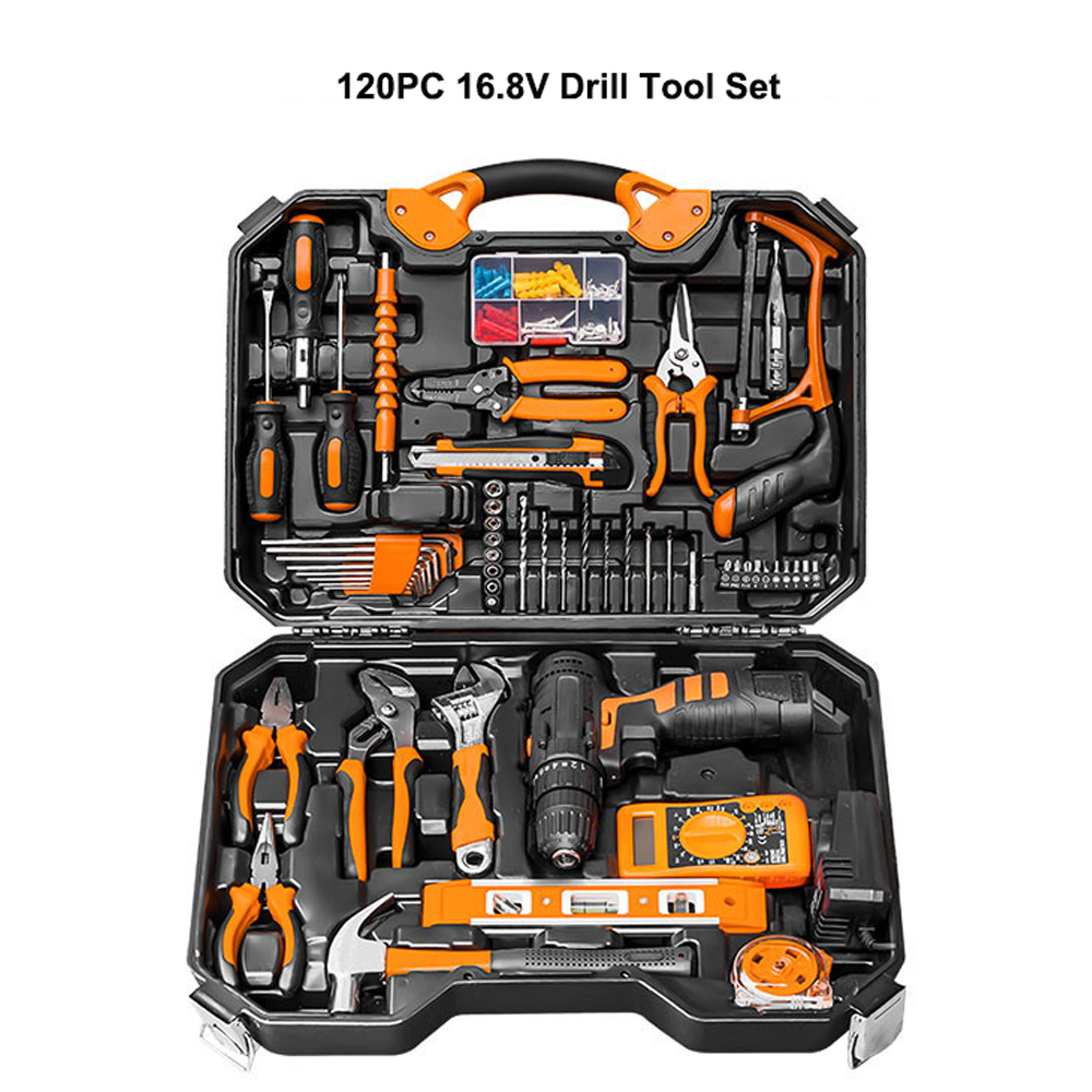 120pc  16.8V electric drill set