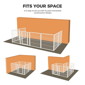 Большой портативный металлический складной манеж для кемпинга, в классическом стиле, для собак, питомника, питомника, защелкивающаяся кнопка для игры на открытом воздухе, Заборная щенок - Product Image 6
