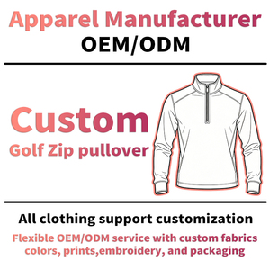 <span class=keywords><strong>Sudadera</strong></span> de golf OEM personalizada para hombre con cremallera de un cuarto, top deportivo de manga larga, fabricante de ropa de golf y camisetas. - Product Image 2