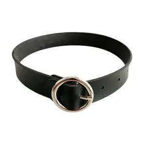 HY jinlong persönlichkeit leder rundkragen gotisch einfach halskette ring halsband punk-stil PU-haken