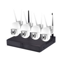 Sistem Kamera Keamanan WiFi NVR Nirkabel 3MP Terlaris, Sistem CCTV Nirkabel Luar Ruangan OEM ODM