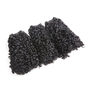 ผมแท้แบบ Double Drawn Remy Hair Funmi Hair Pixie Curl แบบเป็นมัด ขนาด 10-18 นิ้ว ลอน Pixel Curl สีดำธรรมชาติ - Product Image 1