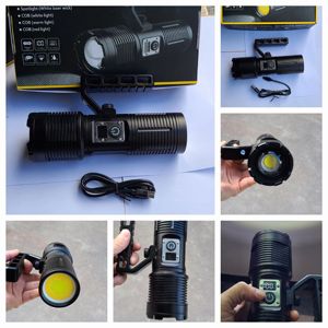 Wholesale High Power Outdoor Camping Hunting Aluminium Alloy Type-C Flashlight Led Tactical Strong Flashlight - Product Image 4
