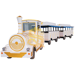 <span class=keywords><strong>Train</strong></span> électrique sans rails pour Noël et les fêtes, décorations lumineuses pour parcs d'attractions, centres commerciaux - Alimentation par batterie/diesel - Product Image 1
