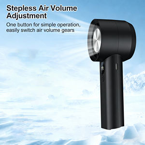 Nuevo mini ventilador de alta velocidad con ajuste continuo, mini ventilador portátil con pantalla digital - Product Image 3