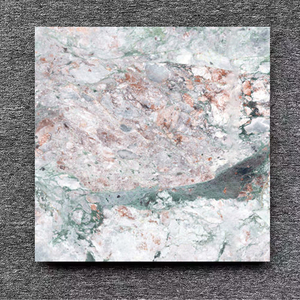 Carreaux de sol en porcelaine antidérapants 60x60 cm, aspect marbre multicolore mat, veinage <span class=keywords><strong>vert</strong></span> et rose, pour salon et chambre à coucher - Product Image 6
