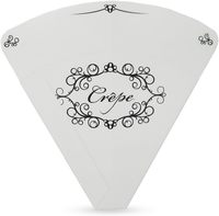 Cônes de papier journal français de taille moyenne pour service alimentaire Supports écologiques jetables pour frites ou autres collations