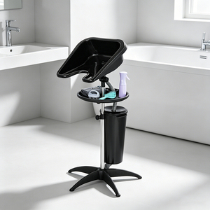 <span class=keywords><strong>Bac</strong></span> à <span class=keywords><strong>shampoing</strong></span> mobile léger et portable, unité de lavage de cheveux autonome pour coiffeur mobile, service de beauté à domicile - Product Image 1
