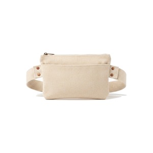 Pochette ceinture Pickleball en mélange de chanvre 10oz non teinte avec logo personnalisé, sac banane de tennis en gros - Product Image 1