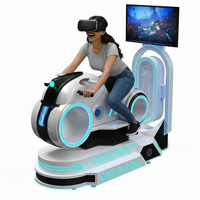 Simulateur de course 9D VR Moto VR et jeux d'arcade de voiture de course en métal pour l'école à la maison et l'aéroport en plein air simulateur de conduite Vr
