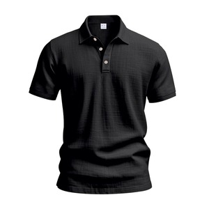 Camiseta Polo de Hombre de Tela Tejida Personalizada, OEM ODM, Manga Corta, Cuello Camisero, Marca Privada - Product Image 1