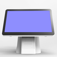Nouveauté Cashcow Système de point de vente tout-en-un avec écran IPS 13,3 pouces Multi-OS Caisse enregistreuse Windows/Intel Imprimante thermique 58/80 mm BT 4.0