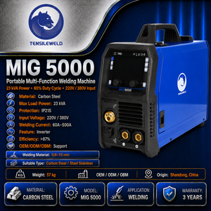 เครื่องเชื่อม <span class=keywords><strong>MIG</strong></span> 5000 ประสิทธิภาพสูงพิเศษ ระดับอุตสาหกรรม เครื่องเชื่อมแบบพกพาอเนกประสงค์ - Product Image 1