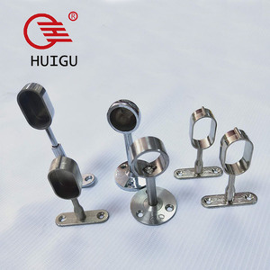 Tủ quần áo ống hình bầu dục chủ Closet Rod mặt bích <span class=keywords><strong>Bracket</strong></span> giữa ống chủ - Product Image 2