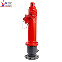 Hydrant d'incendie surélevé en fonte ductile Tianxing SS100/65-1.6B DN100, équipement de lutte contre l'incendie antigel, vente directe usine Chine