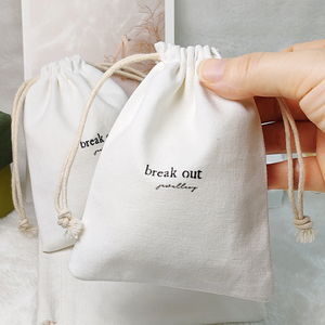 Sac à Poussière Écologique en Satin de Coton Naturel pour Chaussures et Sacs à Main, <span class=keywords><strong>Pochette</strong></span> à Cordon en Mousseline Bio Personnalisée avec Logo Imprimé - Product Image 6