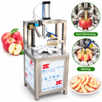 Machine automatique à retirer le cœur et à couper les pommes en acier inoxydable pour la transformation des fruits