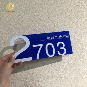 ป้ายที่อยู่พลังงานแสงอาทิตย์หมายเลขบ้านสำหรับภายนอกป้ายไฟ LED แบบชาร์จไฟได้พร้อมฝาปิดกันน้ำจำนวนกล่องจดหมาย - Product Image 3