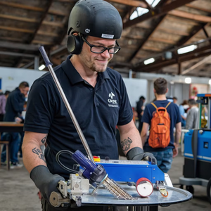 Pistolet chauffant automatique en plastique PVC vinyle bannière souffleur bâche tissu flexible Machine de soudage à Air chaud soudeur scellage Machine de soudage - Product Image 6