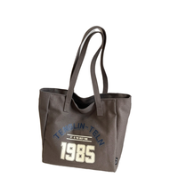 Sac fourre-tout en toile de coton personnalisable CT pour femmes, taille moyenne, avec bandoulière, réutilisable, cadeau promotionnel, design de logo, usage quotidien, Huayu