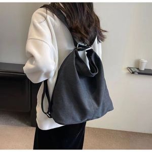 <span class=keywords><strong>Borse</strong></span> personalizzate in tela Vintage di grande capacità lavate a tracolla in tela Messenger grigie per la scuola di lavoro <span class=keywords><strong>o</strong></span> per l'uso quotidiano - Product Image 5
