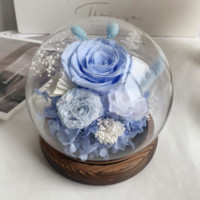 Nouvelles Idées de Produits Personnalisés : Rose Éternelle Conservée sous Cloche en Verre, Cadeaux de Saint-Valentin, Véritable Rose Éternelle