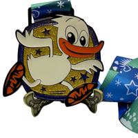 Médaille de marathon Donald Duck personnalisée en usine médailles de récompense de participation sportive de Chine