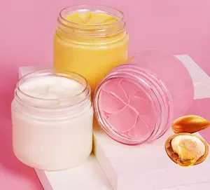 Krim Tubuh Losion Perawatan Kulit, Gel Mandi kualitas tinggi, Krim Tubuh Shea Butter penghidrasi mentega coklat