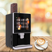 Machine à café expresso en grains fraîchement moulus en libre-service avec écran tactile 17 pouces entièrement automatique et pièces de rechange SDK