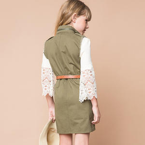 Chaquetas de Proveedor Chino en Oferta, Chaquetas Largas sin Mangas con Dobladillo Deshilachado para Niños - Product Image 2