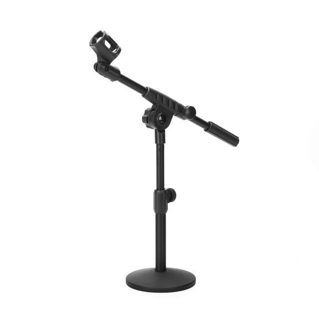 Desktop microphone stand diagonal bar,Musical accessories live streaming, overhead shooting conference adjustable metal weighted