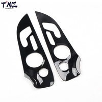 2 Buah Penutup Interior Plastik Trim Panel Pintu Motif Karbon untuk Mercedes Benz E Class AMG Coupe 2016 2021