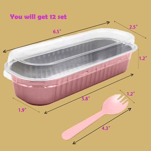 Moule à pain miniature jetable de 200 ml (6,8 oz) en aluminium avec couvercle en dôme - Product Image 3