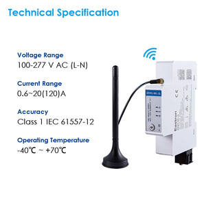Compteur électrique intelligent Eastron SEM1-WL-2L à <span class=keywords><strong>deux</strong></span> charges, classe 1, rail DIN, vente en gros d'usine, connexion CT 40 mA, compteur <span class=keywords><strong>de</strong></span> puissance sans fil - Product Image 5