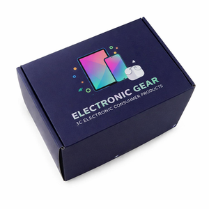 Cajas de Embalaje DTC para Electrónica 3C y Smartphones, Opción de Cartón Corrugado Tipo B y E, Caja de Envío Troquelada Personalizada con Cierre Automático y Cuatro Colores - Product Image 1