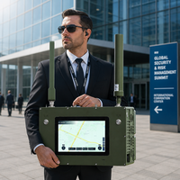 Dispositif de détection UAV portable 4 km pour la sécurité de l'espace aérien, avec détection de spectre et blindage RF, 40 cibles, 300-6000 MHz