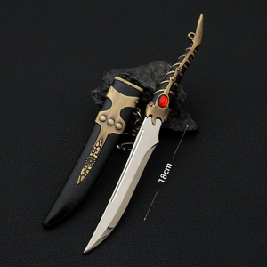 Vente en gros 22cm Mini épée porte-clés trônes Arya Starks Catspaw métal jeu modèle artisanat cadeau décor Cosplay Collection - Product Image 6