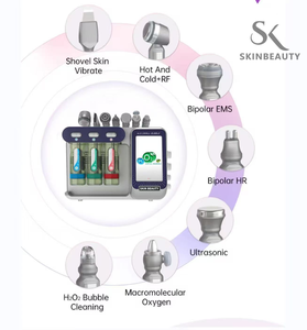 Многофункциональный аппарат для ухода за кожей 8 в 1: кислородная терапия, супер-пузырьковый пилинг CO2, дермабразия, аквапилинг, микродермабразия - Product Image 6