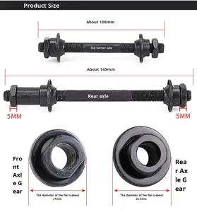 <span class=keywords><strong>Axe</strong></span> creux à dégagement rapide pour vélo de montagne et vélo de <span class=keywords><strong>route</strong></span>, moyeu avant et arrière en métal - Product Image 1
