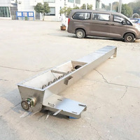 Convoyeur à chaîne à gratteur pour usine minière, vitesse réglable, bande en acier inoxydable durable, longueur 100m, résistant à la chaleur et au feu