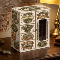 Boîte à musique vintage en bois, organiseur multi-tiroirs, présentoir à colliers, armoire de rangement pour filles