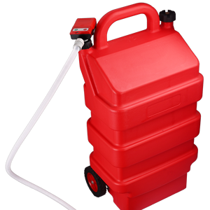 Pompe de transfert de carburant manuelle à batterie 3,8 GPM / 14,4 LPM avec USB, tuyau de décharge en caoutchouc - Product Image 2