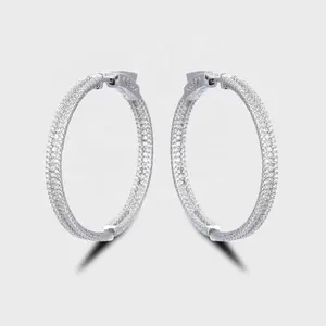 DiFeiYa fashion earring 925 sterling silver inlaid with cz zircon jewelry customized for women