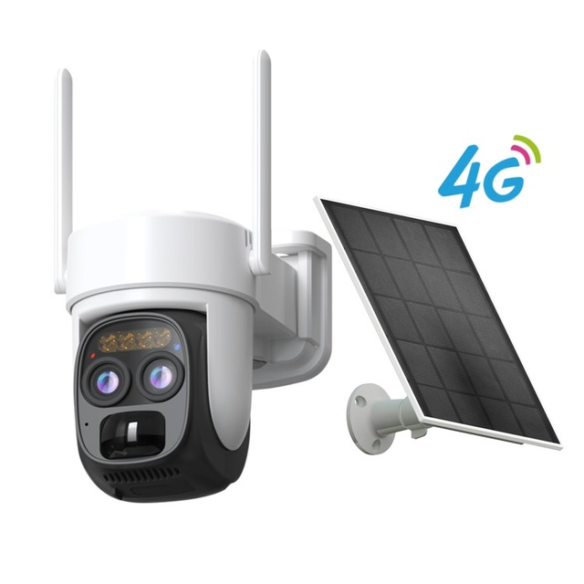 Vstarcam Wireless 2K CCTV Security IP PTZ Camera Outdoor Solar Powered UHD Zoom Sim Card 4G Battery Camera Dual Lens Camera