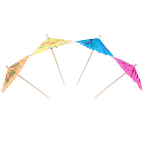 Wood Cocktail Drink Picks Party ombrellone decorativo ombrellone Cocktail bastoncini <span class=keywords><strong>di</strong></span> <span class=keywords><strong>legno</strong></span> per promozioni - Product Image 2