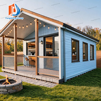 Maison préfabriquée moderne extensible à 3 chambres, grand salon, bureau extensible avec espace de vie