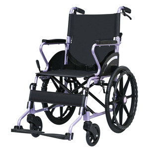 รถเข็นวีลแชร์แบบแมนนวล Hubang L20-RZ22 โครงอะลูมิเนียมอัลลอยด์ น้ำหนักเบา พับได้ สำหรับผู้สูงอายุและผู้พิการ - Product Image 4